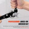 Plumbing Tools Angle Stop Wrench Kit, Angle-on Wrench Professional Plumber Wrench Tools for Installing  Angle Stop Removal Tools