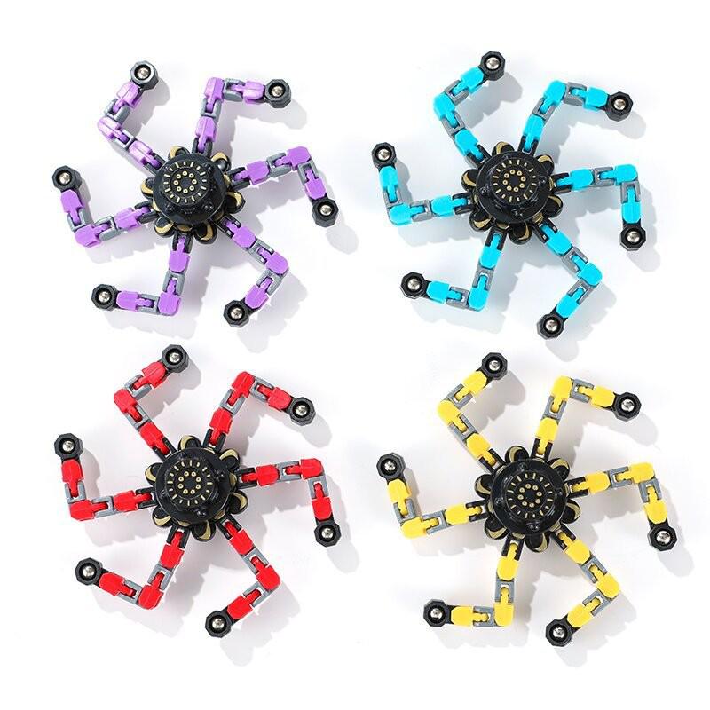 Mechanical Gyro Fidget Spinner: Educational Decompression Toy with Transformable Design