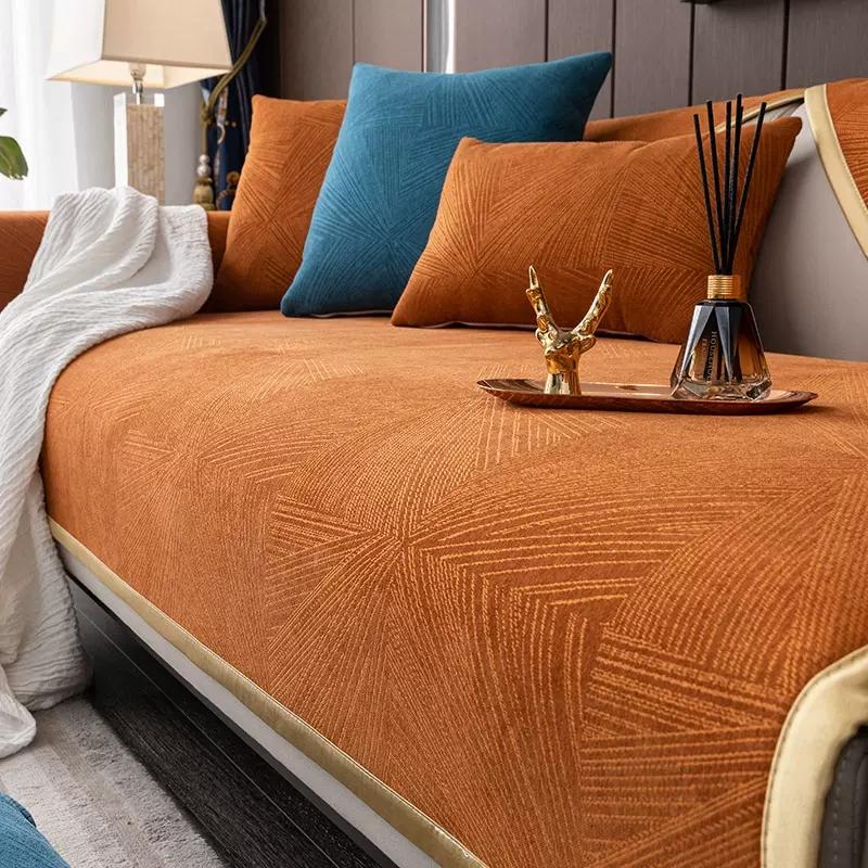 

Черные жаккардовые диванные подушки, высококачественное нескользящее полотенце для дивана, гостиная, подушка для сиденья на 4 сезона, универсальный защитный чехол для дома 70x70