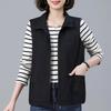 Gilet Blanc Fin Printemps Été Femmes Décontracté Basique Sans Manches Veste Cardigan Col Rabattu Fermeture Éclair Gilet Chaleco Mujer 3XL