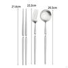 4 stück Camping Besteck Set Utensil Abnehmbare mit Lagerung Box Reise Utensilien