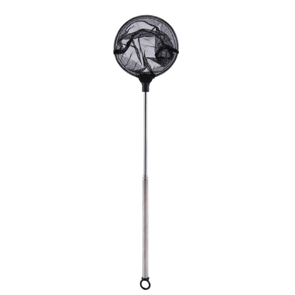Fish Tank Aquarium Accessories Net Mini Adjustable Telescopic Fishes Shrimps Landing Net Round