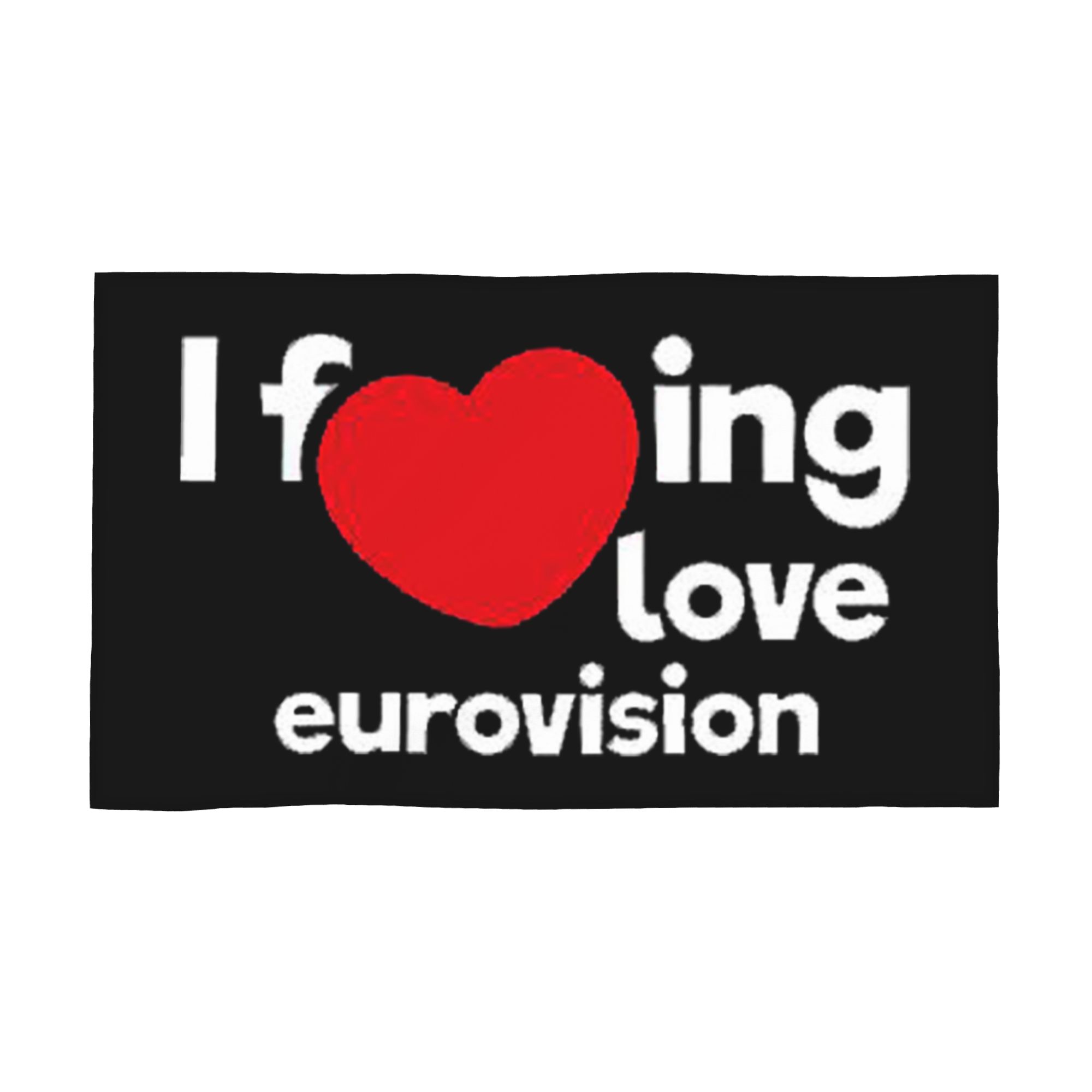 

I love Eurovision - rainbow pattern Soft Face Towel Quick Dry Pool Bath Cotton Towels Breathable W40*H60(CM)
