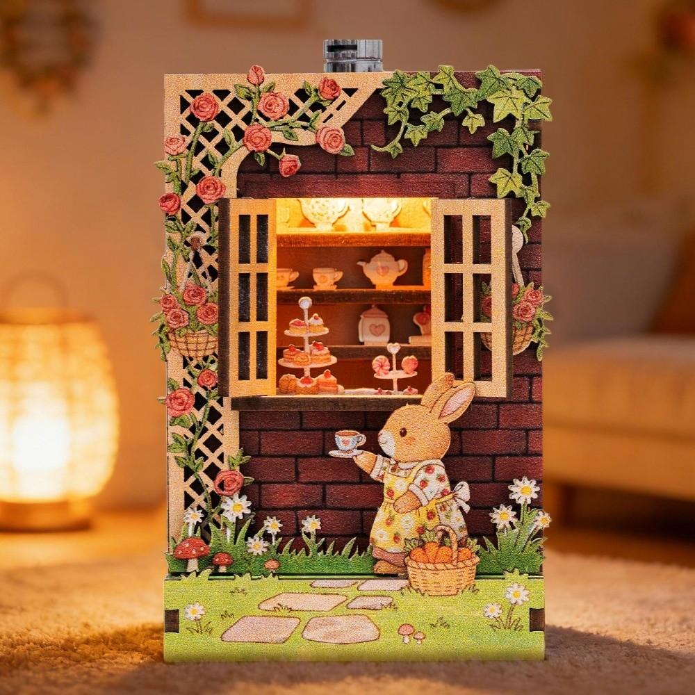 Cartoon Fridge Magnet Dollhouse Shop 3D Puzzle Toy New DIY Book Nook Kit Gifts Style E