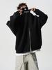 Men's Autumn Trendy Half-High Collar Hoodie Jacket - High Street Versatile Zipper Sportswear for Couples