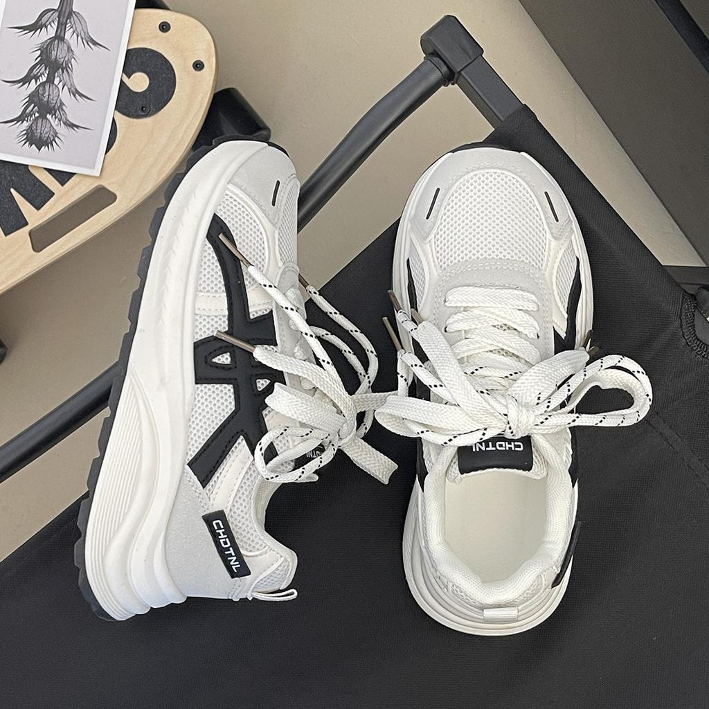 Thick-soled Small Dad Shoes Female Students Autumn New Light Luxury Casual Fashion Heightening Sports Shoes