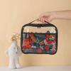 Large Capacity PVC Transparent Mesh Storage Bag Waterproof Casual Makeup Storage Zipper Bag Portable Toy Packaging Organizer