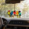 2D Acryl Hängende Dekoration Bunte Vögel Sonnenfänger, Dekoration, Buntglas Flacher Fänger Stil Niedlicher Sonnenfänger für Fenster Wand Eingang
