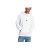 Adidas Embossed Polar Fleece Hoodie With Letter Logo Print Long Sleeve Men Hoodies White HY1278