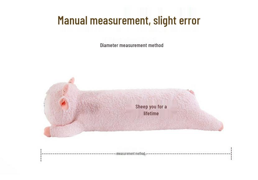 Cute Plush Pig & Sheep Sleeping Pillow - Large Soft Cartoon Doll