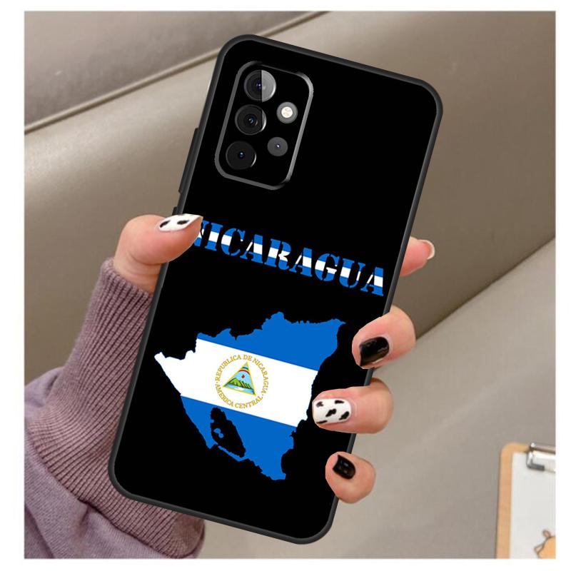 Nicaragua Flag Case For Samsung Galaxy A13 A33 A53 A73 A14 A24 A34 A54 A72 A52 A32 A22 A12 A51 A71 A15 A25