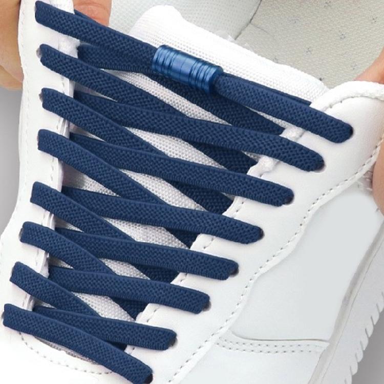 Metall-Aglets Elastische Schnürsenkel Strapazierfähig Abriebfest Schuhbänder Einfache Montage Perfekt Für Kinder Erwachsene Senioren
