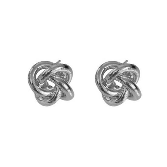 1 Pair Knot Earrings for Women, Hypoallergenic Small Stud Earrings, Woven Ball Knotted Statement Jewelry