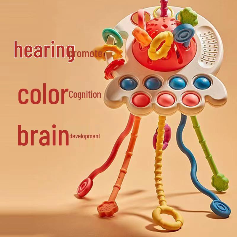 Octopus Teething & Grasping Toy for Babies 0-1 Year