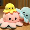 Octopus Plush Toy: Double-sided Reversible Expression Doll - Perfect Birthday Gift