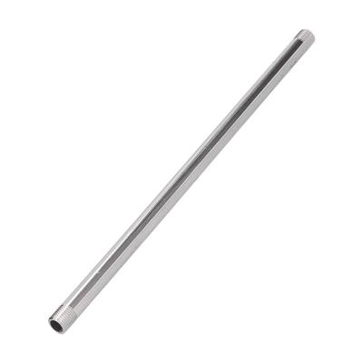 304 Stainless Steel Threaded Pipe 30cm Length Water Pipe Joint  Garden Watering System