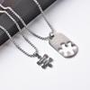 Qianji Love Key Engraved Couple Necklace Set: Creative Fashion Accessory for Partners and Students