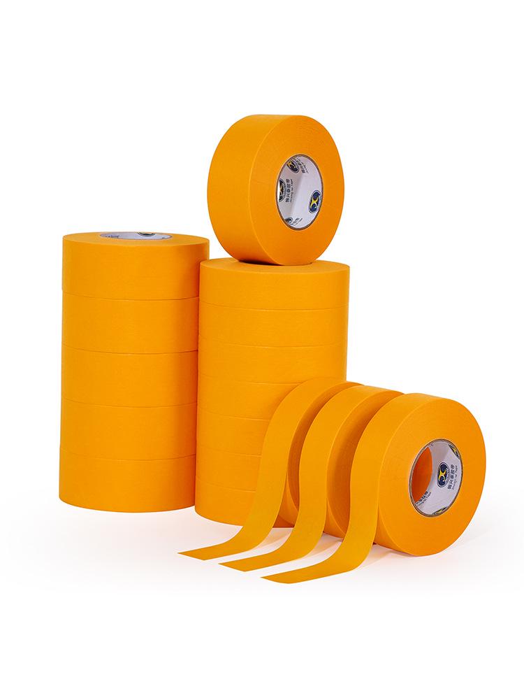 High-Temp Yellow Washi Fine Grain Masking Tape: Residue-Free, Tear-Off, Automotive Spray Paint Separator