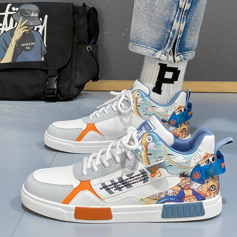 Herren Sportschuhe Lässige Skateboard Schuhe High Top Joggingschuhe Schuhe für Studenten Übergröße