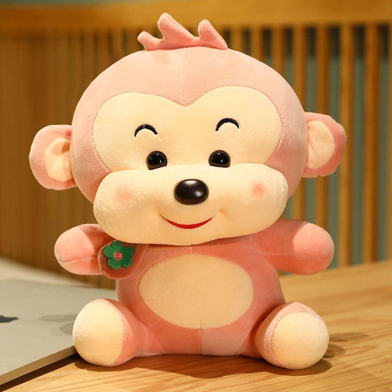 

Toys Monkey Stuff Stuffed Toy Plushie Plush Doll For Girls Pillow Decor Home 23cm/9.1in розовый