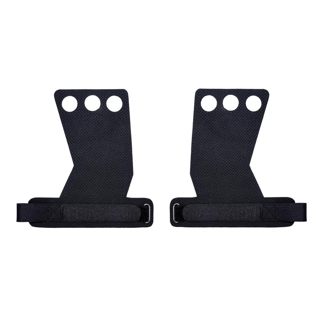 1 Pair Palm Protector Pad Non Slip Hand Palm Grip Guard Rest for Fitness Weight Lifting Mesh Hole M