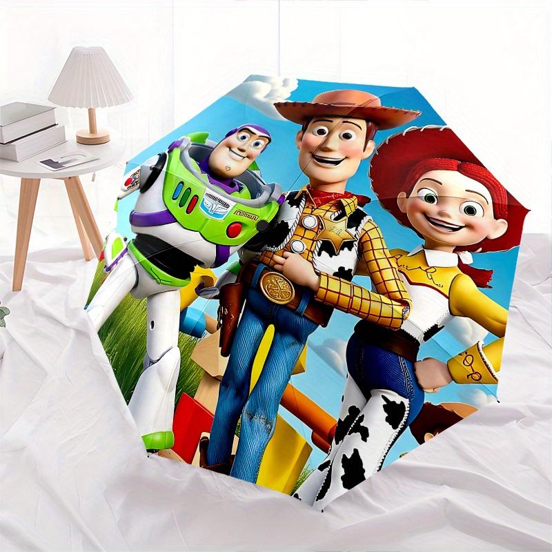 1 Auto Open Toy Story, Woody Themed Colorful 8 Rib Portable Umbrella for Men and Women, A Compact Commuting Companion Suitable for Daily Dri