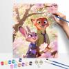 Disney Zootopia Judy Hopps Nick Wilde Oil Painting Hand Painting Art Kit Coloring Painting Handmade Diy Home Decoration Gift