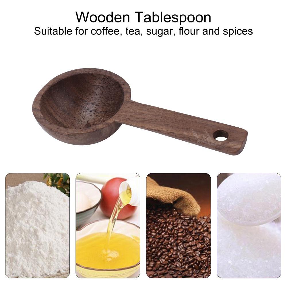 Wooden Measuring Spoon Walnut Walnut Teaspoon Coffee Accessories Wooden Spoon  Coffee Brewing 1pcs