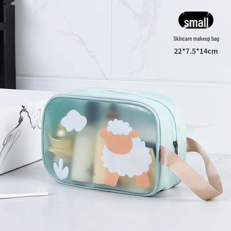 Borsa da Toilette e Trucco Portatile di Grande Capacità per Esterno, Spiaggia, Yoga e Fitness con Separazione Umido-Secco