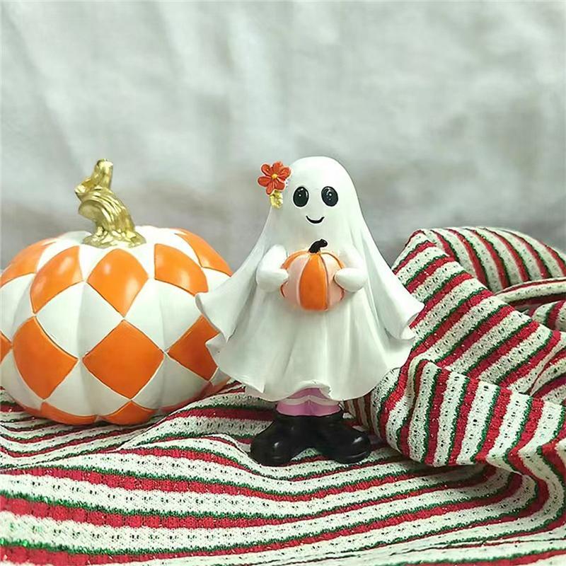 Home Resin Halloween Decorations Home Resin Halloween Decorations Cute Ghost Desktop Ornaments 2Pcs