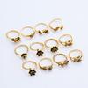 Antique Design Finger Rings Set Mix Style Women All Match Gift Party Bar Decorate Girl