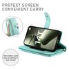 DF-011 For Xiaomi 14T Case Zipper Pocket Wallet Leather Phone Cover with Straps