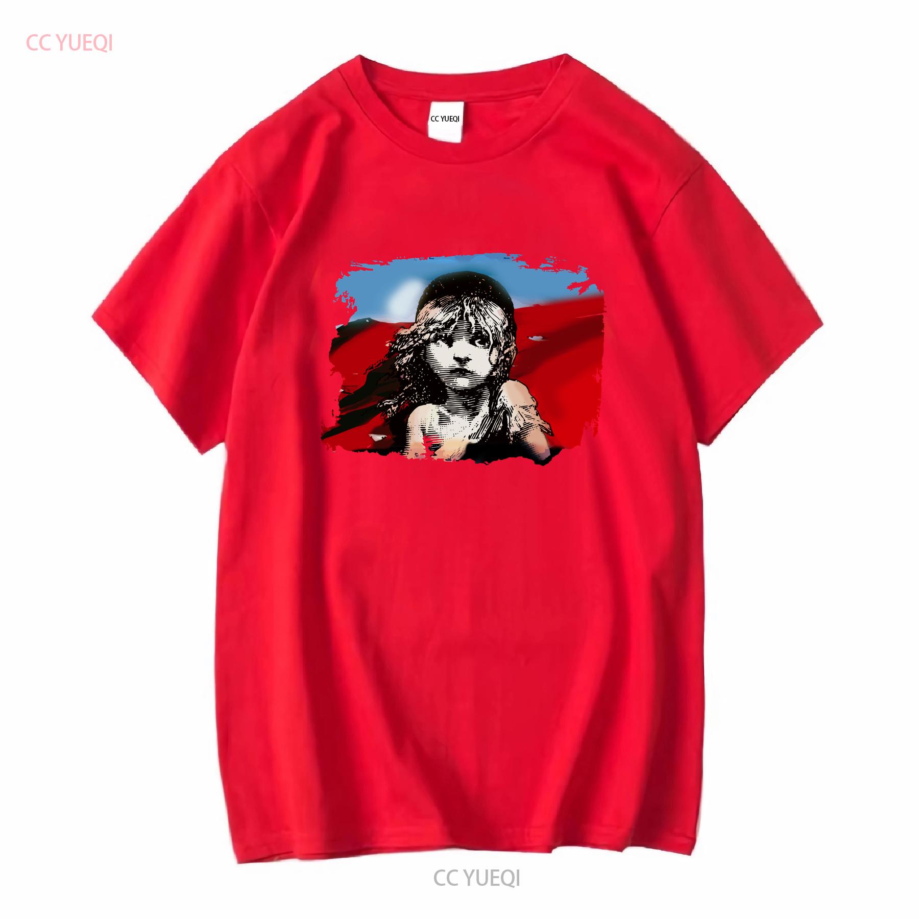 Les Miserables T Shirt Men Medium Blue Book Musical Movie long or short sleeves vintage Washed homme Soft streetwear graphic S