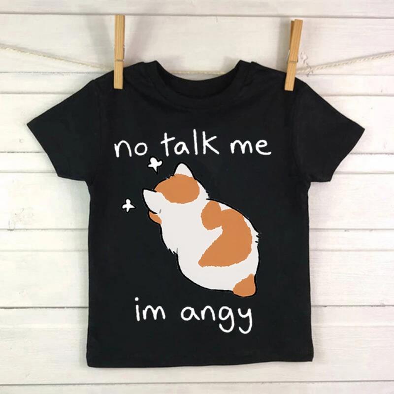 Japanese Anime Kid T Shirt Cat Kawaii Manga Children T-shirt Kids Clothes Tshirt Tops Tee Boys Girls Tee Baby Cute Y2k