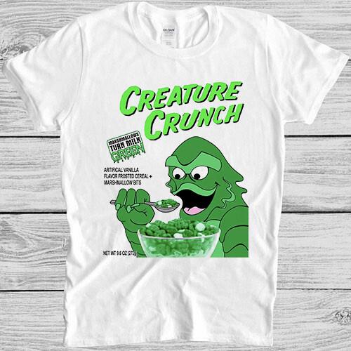 Creature Crunch Black Lagoon Fantasy Monster Funny Meme Gift Tee T Shirt M1047