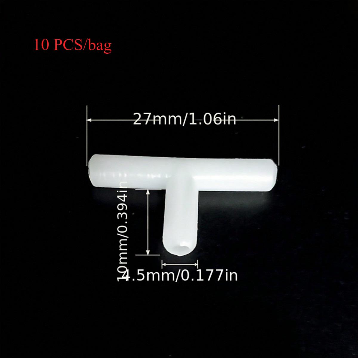 

10pcs 4mm Plastic Tee s 3-Way Fish Tank Acuarios Aquarium Air Pump Line Tubing Joints Connectors Air Pump Accessories