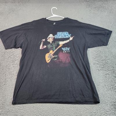 Brad Paisley Shirt Mens XL Black 2019 World Tour Country Graphic Tee Alstyle Unisex T-Shirt