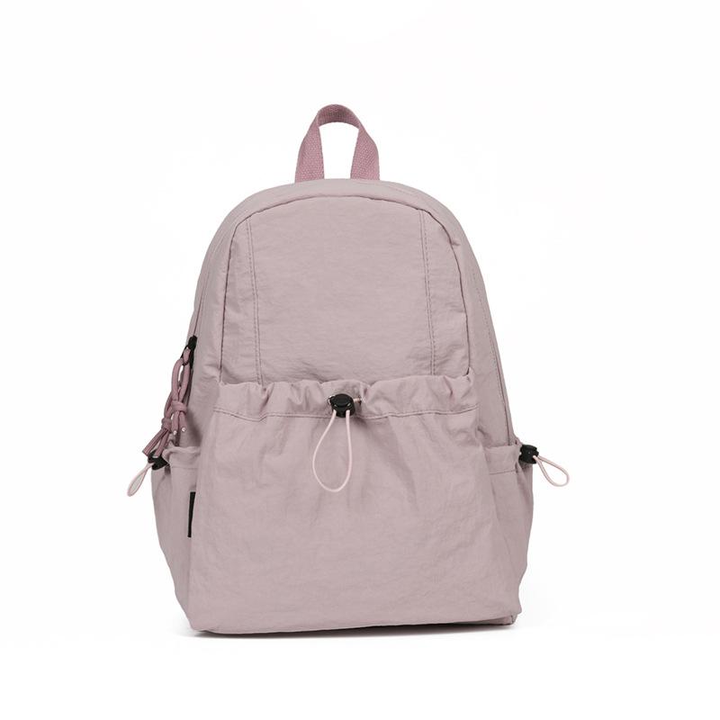 Schoolbag schoolbag ins solid color simple small backpack, high value campus lightweight junior high school student schoolbag versatile backpack