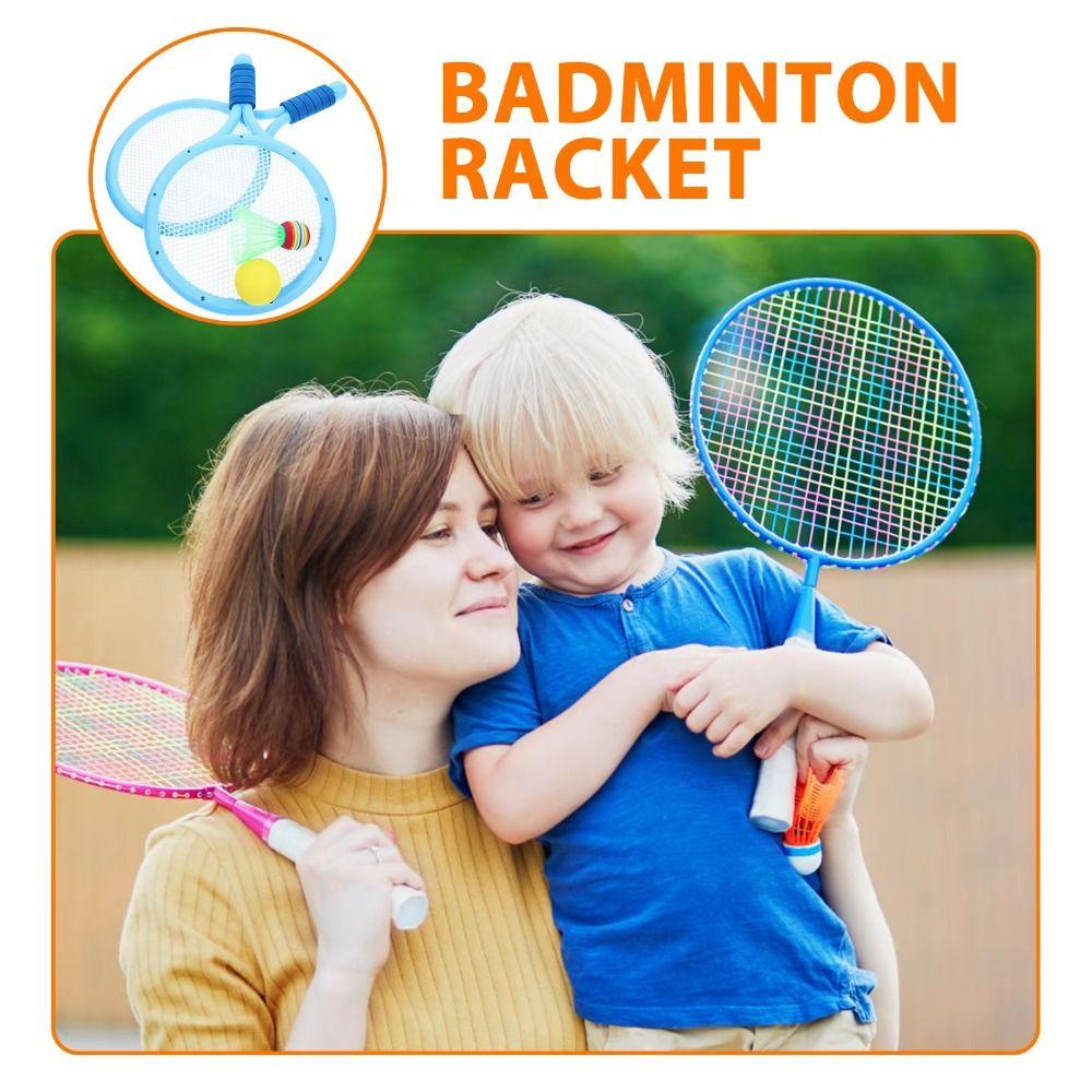 Comfortable Handle Badminton Rackets Set Portable Anti-slip Badminton Children’s Toys Tennis Balls Easy To Grip Tennis Play Set