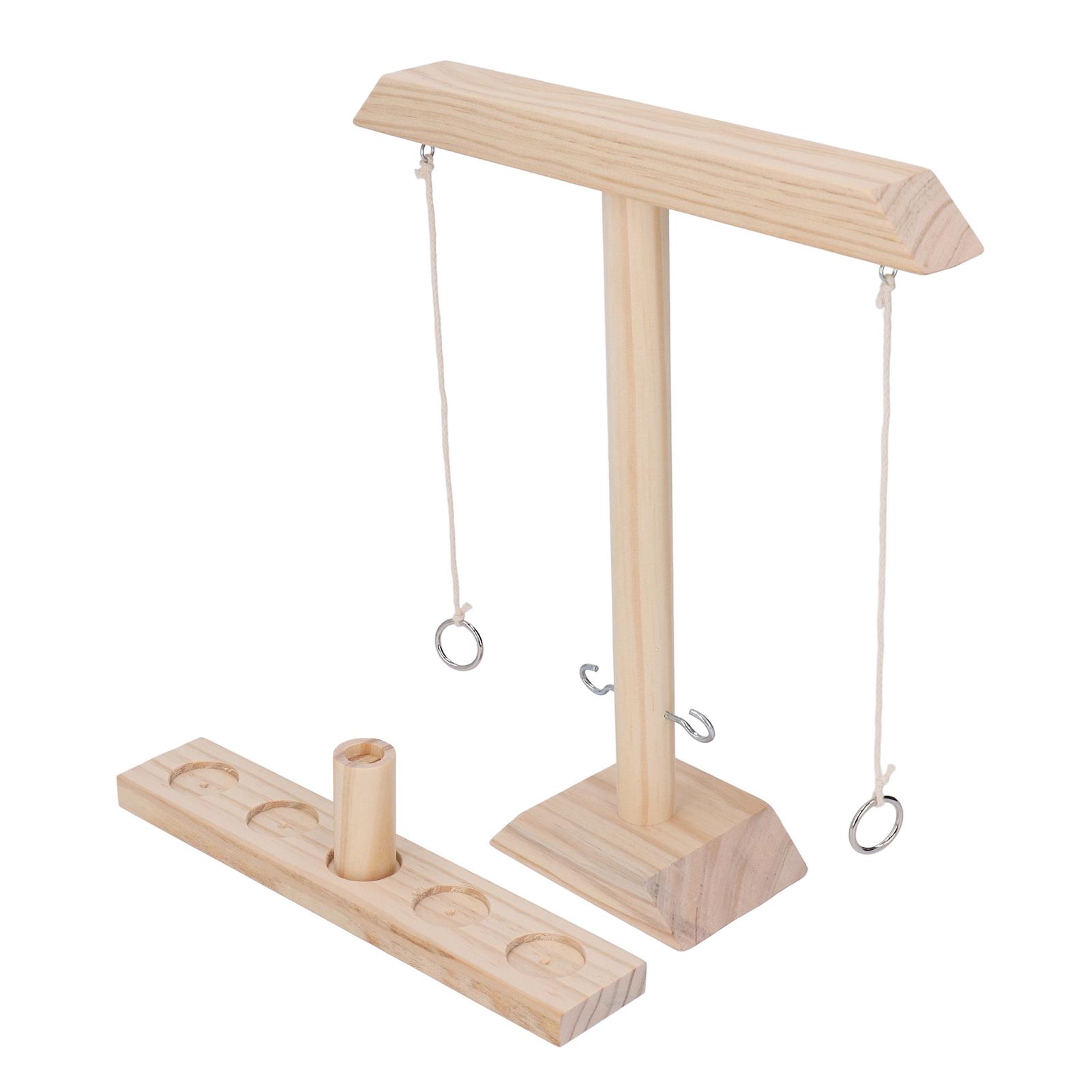 

Игра «Крючок и кольцо» Красивая деревянная интерактивная настольная игра-метание для взрослых и детей