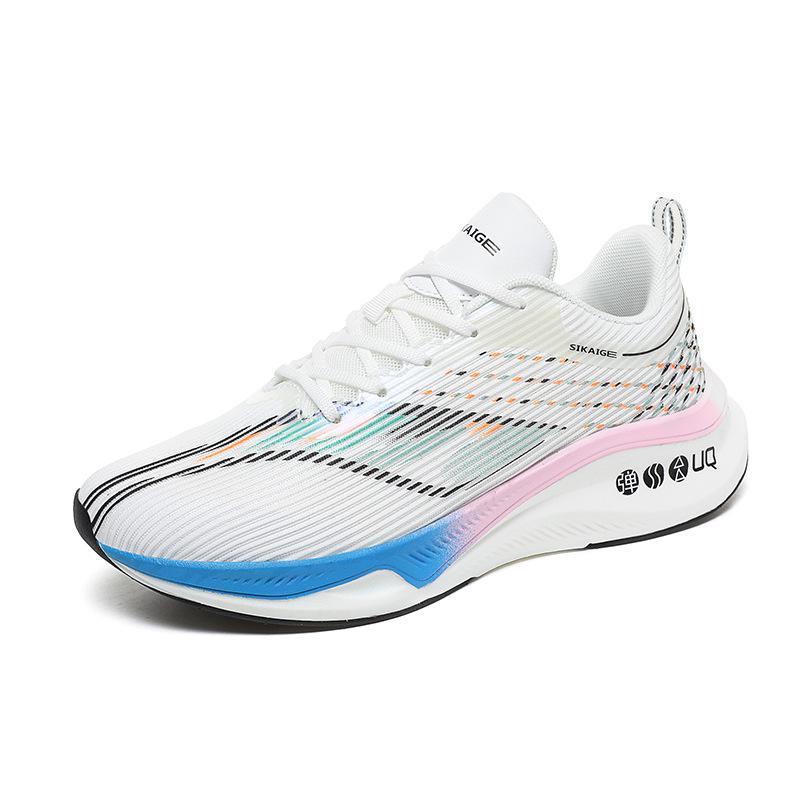 2025 new red rabbit foreign trade men's sports shoes flying electric couple casual running shoes men's mesh breathable casual shoes