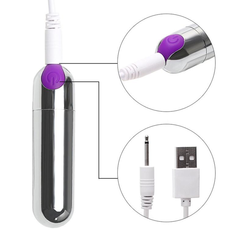 Women Mini Bullet Vibrator 10 Vibration Modes Waterproof Low Noise Adult Sex Toys G-spot Egg