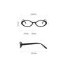 New Y2K Oval Frame Glasses Retro Outdoor Cat Eye Glasses Narrow Spectacles Plain Glasses Anti-Blue Light Eyewears