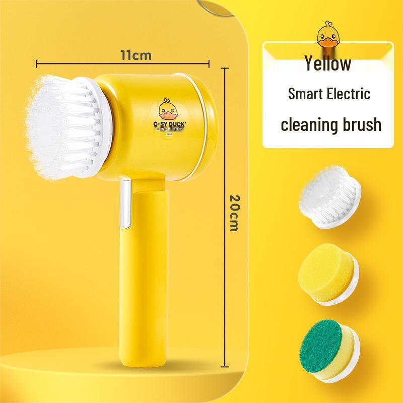 Handheld Multifunctional Electric Cleaning Brush for Kitchen, Bathroom, and Floor