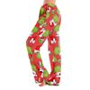 Adult Fashion Loose Christmas Printed Casual Pants Home Pajama Pants (No Drawstring)