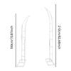 2Pcs Double Wedding Arch Set 5.9 + 6.9 Feet Easy Assembly Sturdy Graduation Season Parties Multifunctional Backdrop Stand