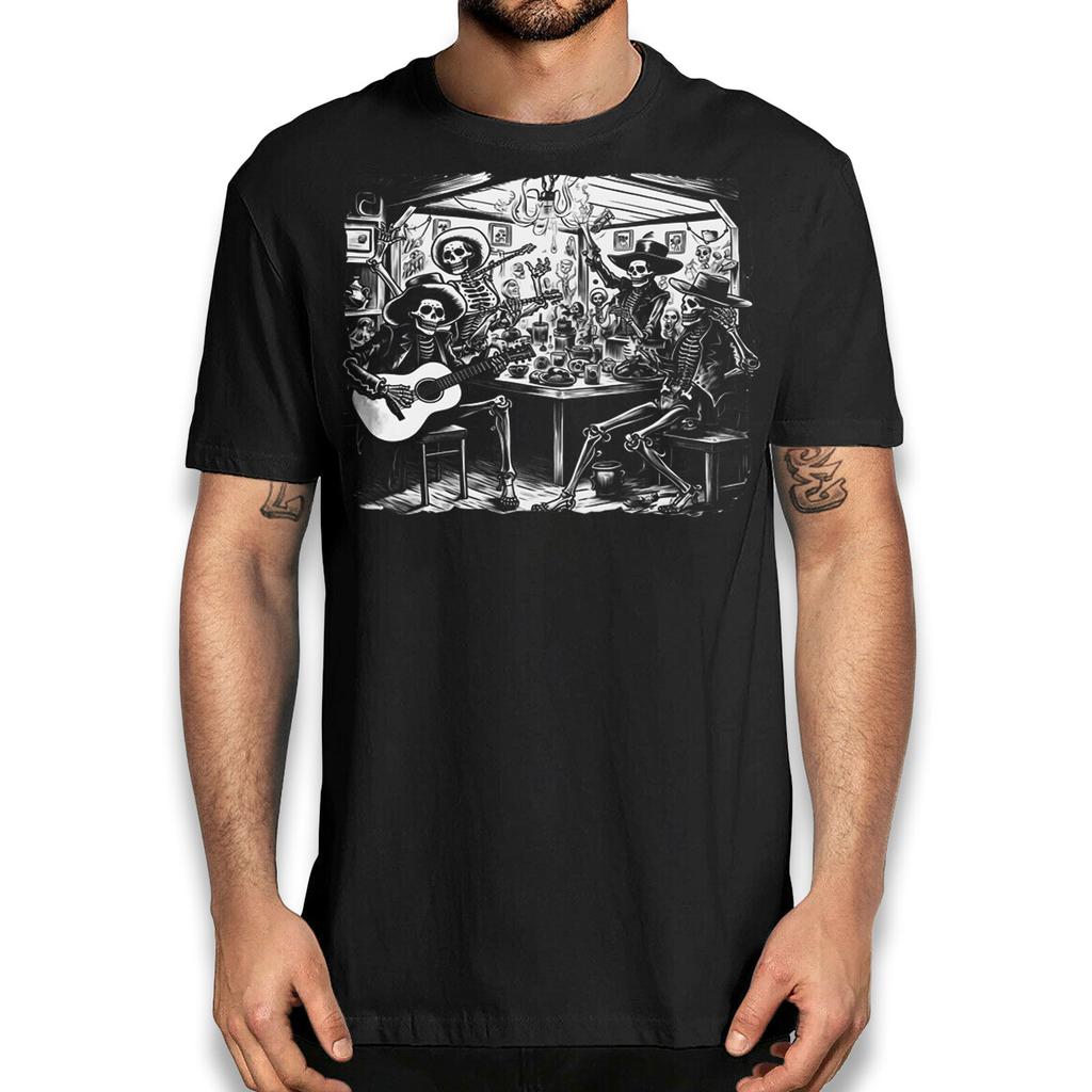 Dancing Skeletons Graphic T-Shirt - Vintage Mintage, Halloween Tee