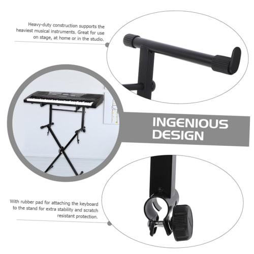 LIFKOME Adjustable and Telescopic Keyboard Elevation Rack, 2-Pack, Compact, Lightweight, Portable, Folding Design