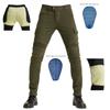 Mens Camo Motorcycle Riding Pants Kevlar Reinforced Anti-tear Motocross Work
