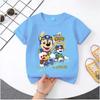 PAW Patrol Summer Short-sleeved 1-12 Years Old Children's T-shirt Boys Sweatshirt Girls Casual Tops Cartoon Printing